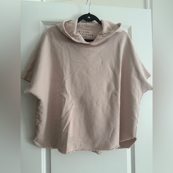 Frank & Eileen Sweaters - Frank And Eileen Capelet Hoodie pink One Size 100% Cotton Made In USA Sz XS